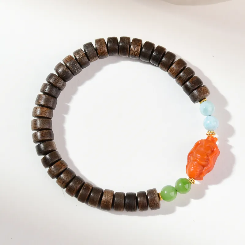 The Call Of The Heart Agarwood Bracelets Unisex-6