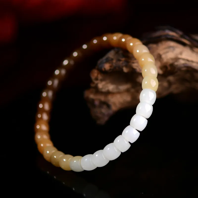 The Call Of The Heart Hetian Jade Bracelets Sugar Jade Unisex-4