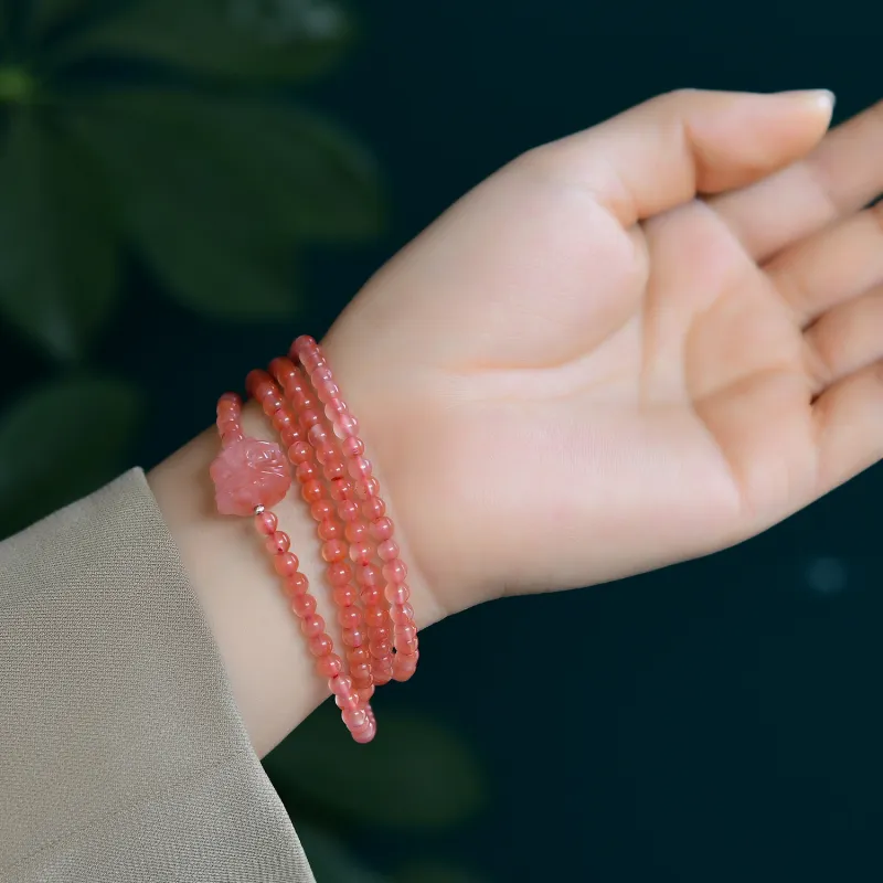 The Call Of The Heart Southern Red Agate Bracelets Unisex-5