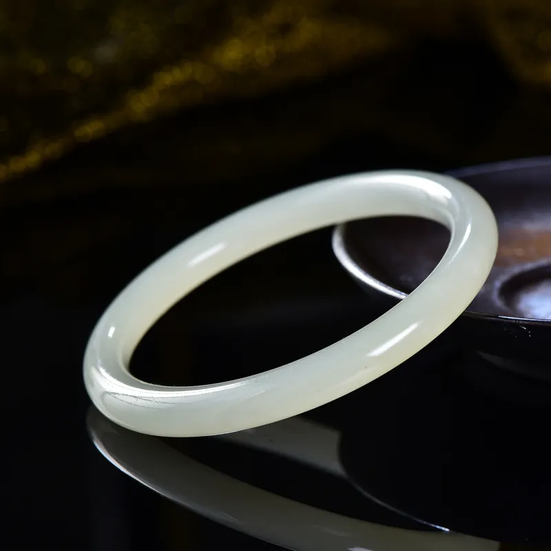 The Call Of The Heart Hetian Jade Bangles Green Jade Women's-6