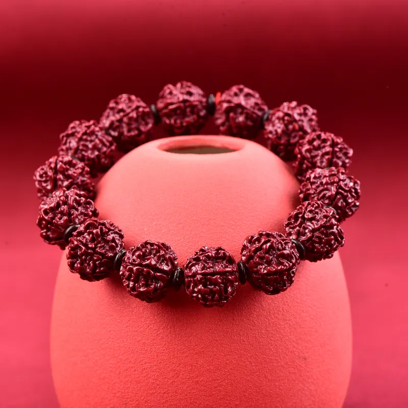 The Call Of The Heart Reconstructed Cinnabar Bracelets Unisex-5