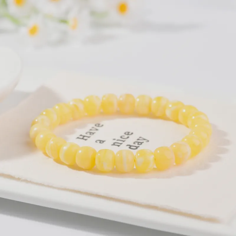 The Call Of The Heart Amber Beeswax Bracelets Unisex-4