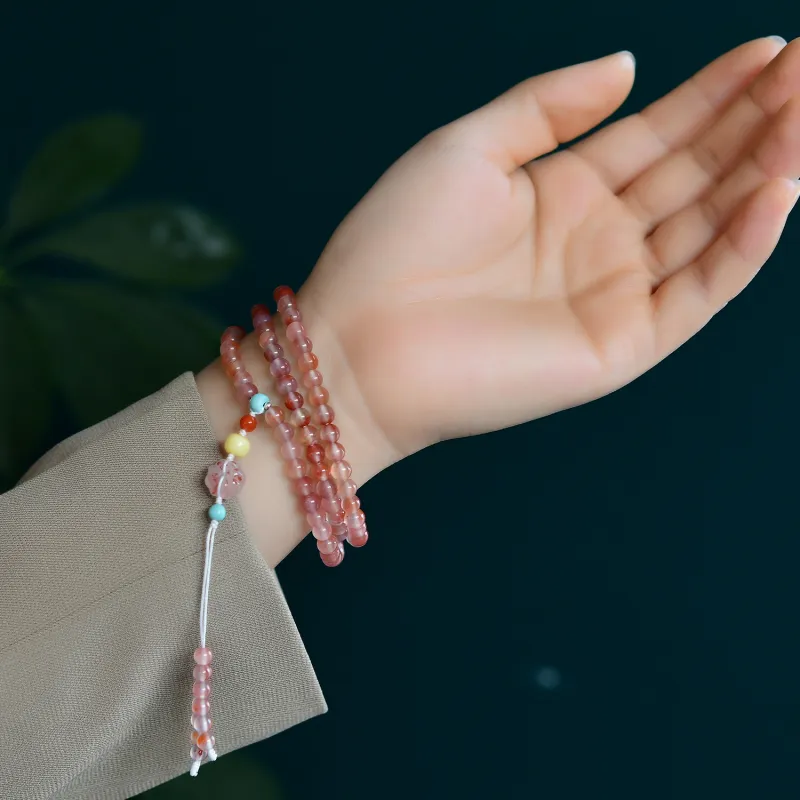 The Call Of The Heart Southern Red Agate Fine Jade Bracelets Unisex-4