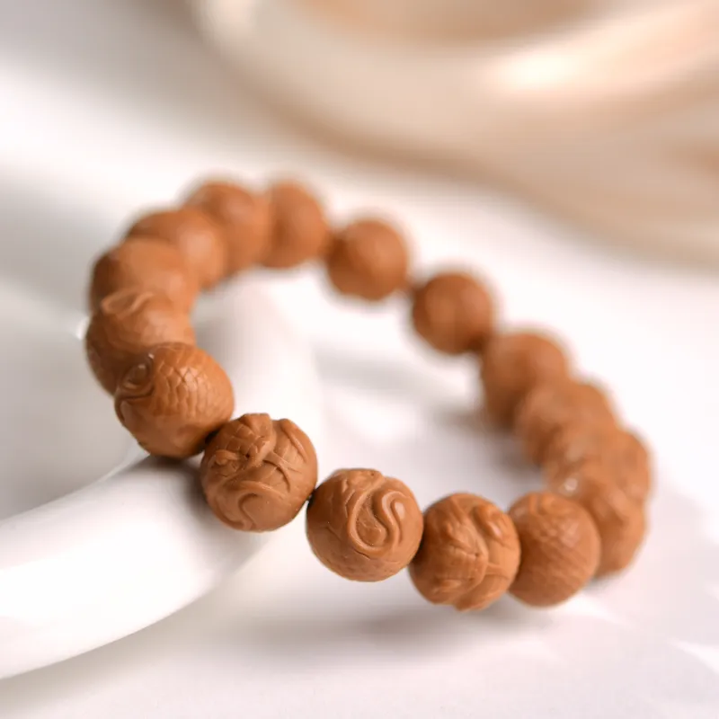 The Call Of The Heart Monkey Head Walnut Bracelets Unisex-1