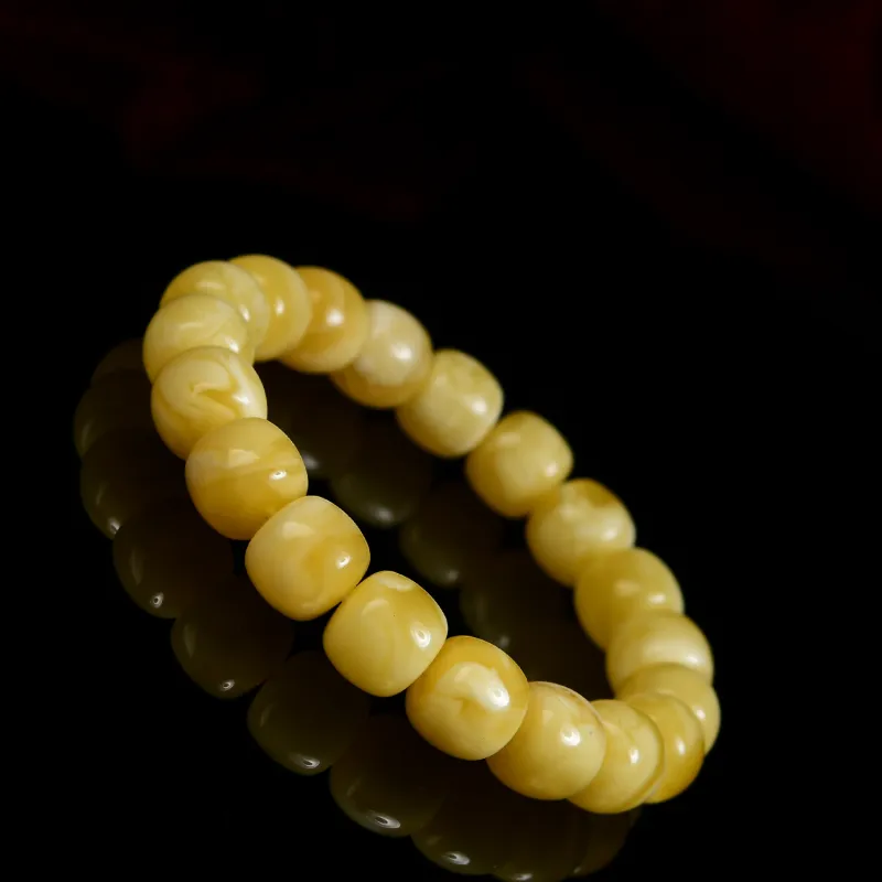 The Call Of The Heart Amber Beeswax Bracelets Unisex-3