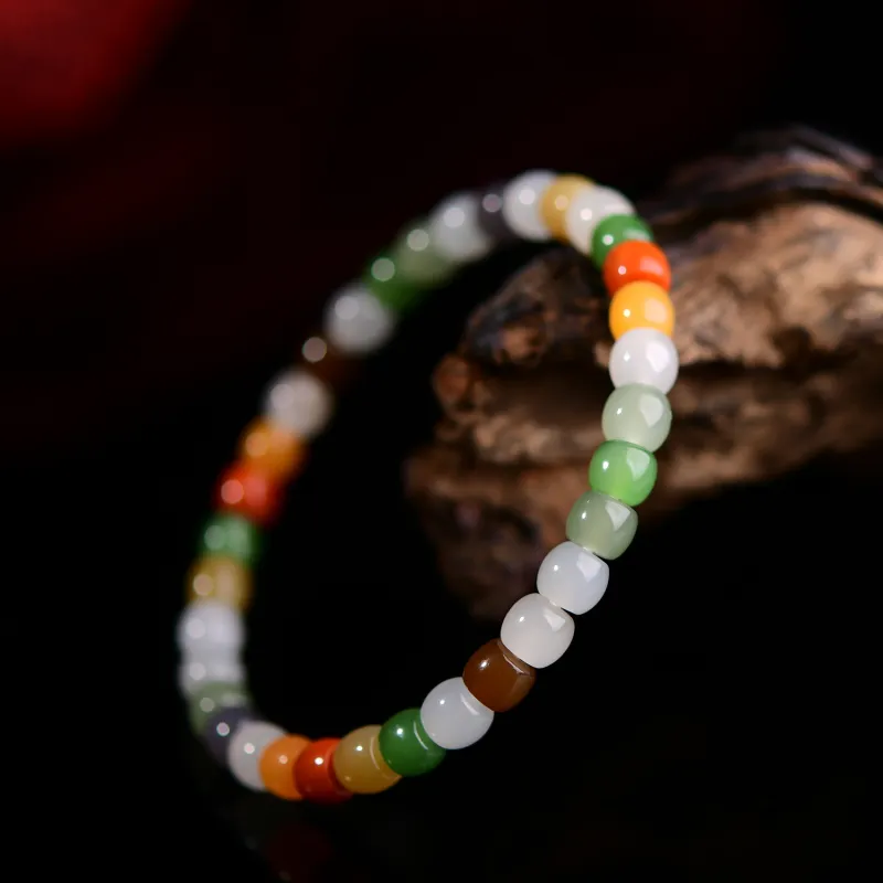 The Call Of The Heart Hetian Jade Bracelets White Jade/Pale Greenish White Jade Unisex-4