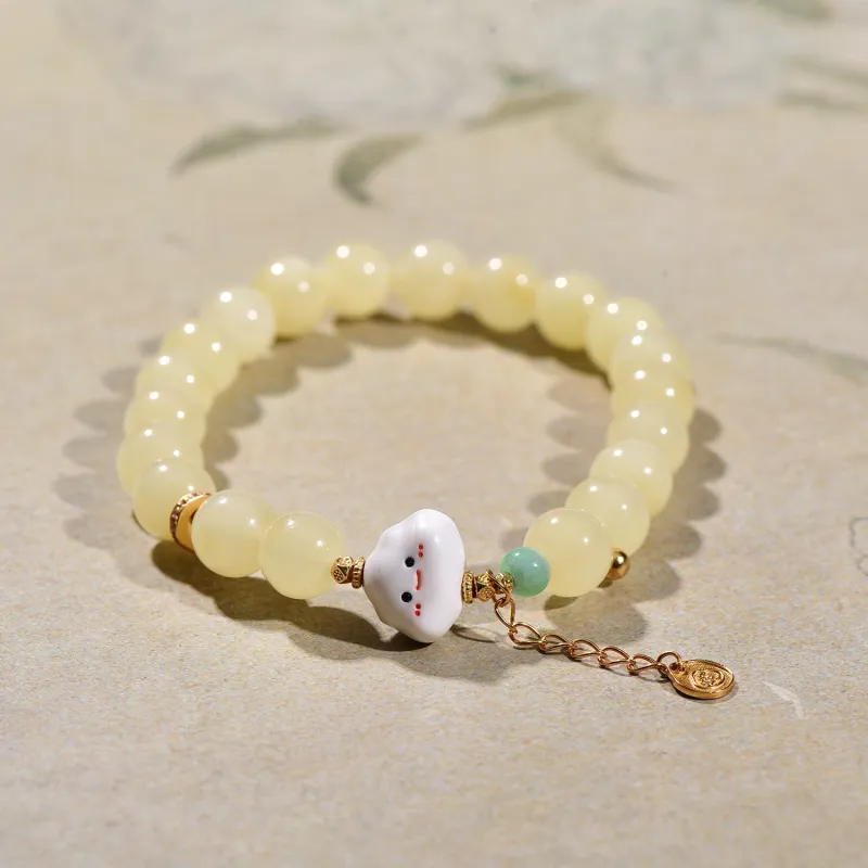 The Call Of The Heart Amber Beeswax Bracelets Unisex-3