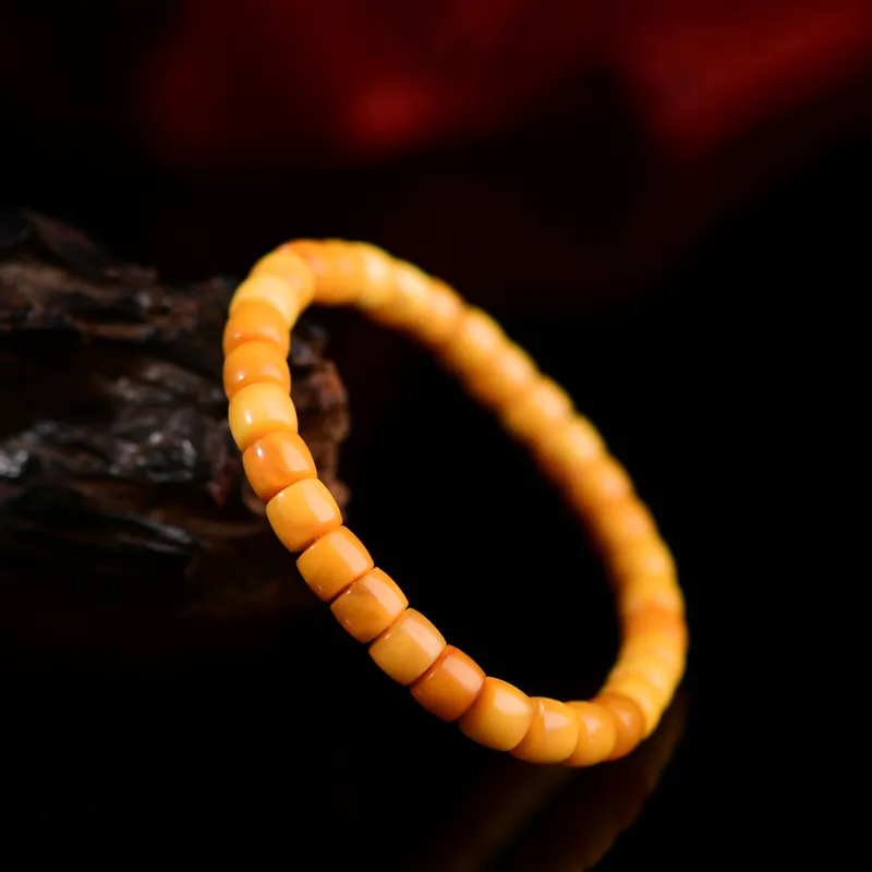 The Call Of The Heart Amber Beeswax Bracelets Unisex-5