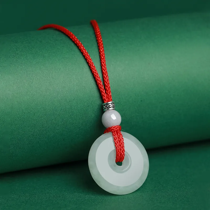 The Call Of The Heart Bean Type Jadeite Necklaces Unisex-10