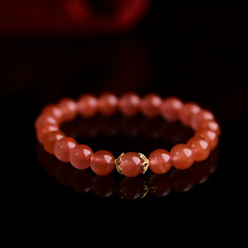 The Call Of The Heart Southern Red Agate Bracelets Unisex-4