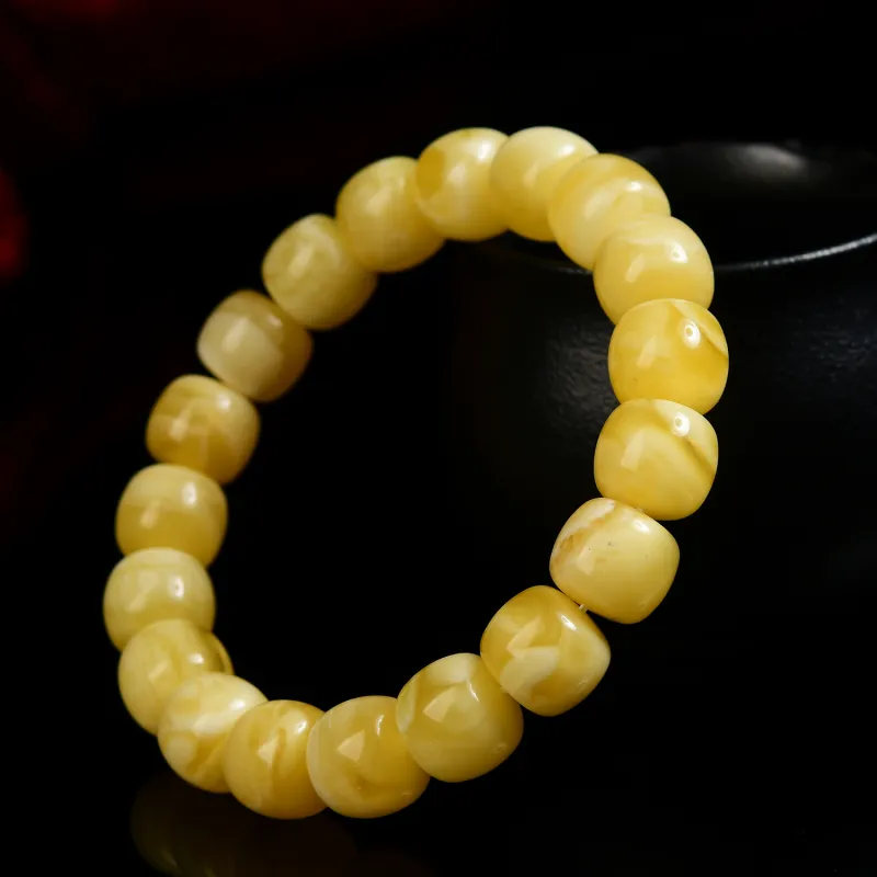 The Call Of The Heart Amber Beeswax Bracelets Unisex-5