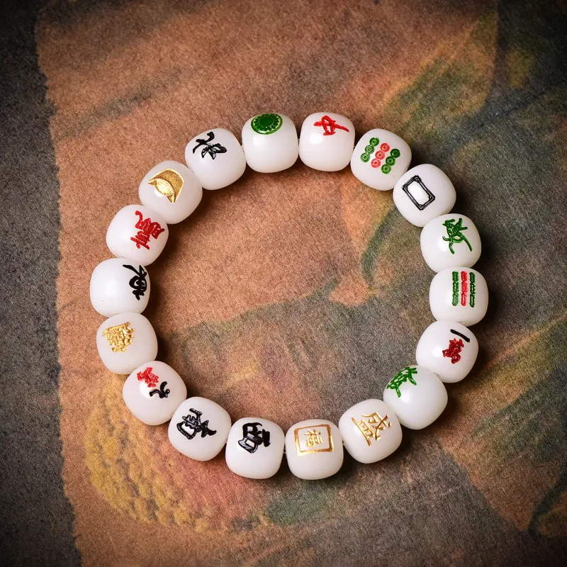 The Call Of The Heart White Jade Bodhi Bracelets Unisex-2