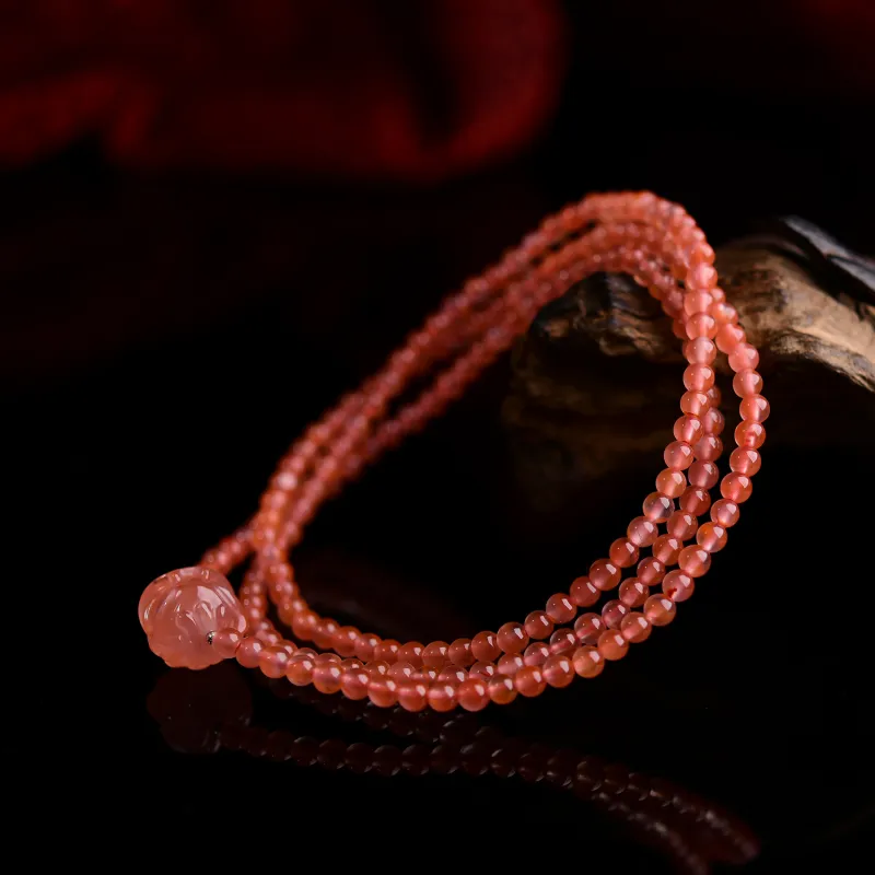 The Call Of The Heart Southern Red Agate Bracelets Unisex-4