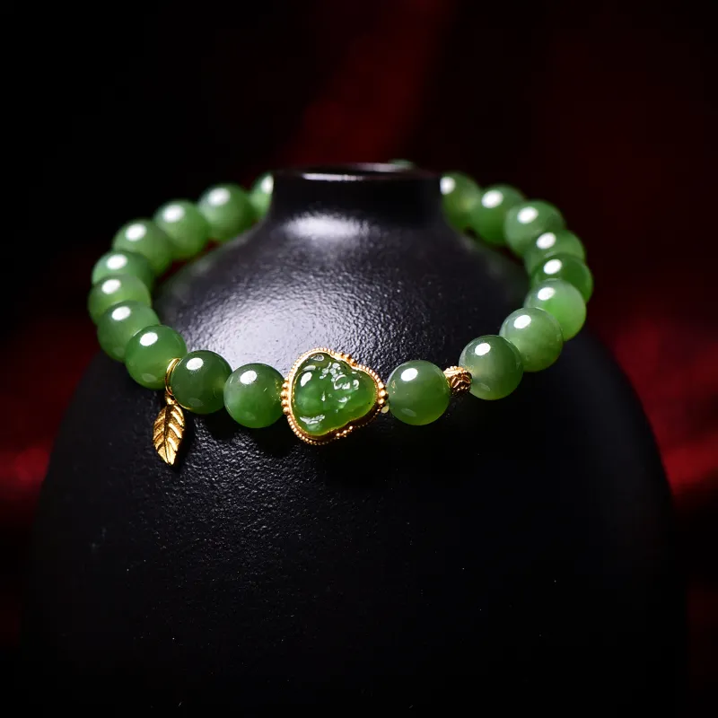 The Call Of The Heart Hetian Jade Bracelets Unisex Jasper-3