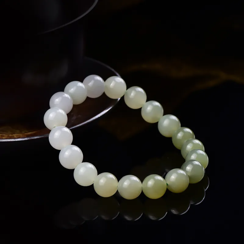 The Call Of The Heart Hetian Jade Bracelets Green Jade Unisex-5