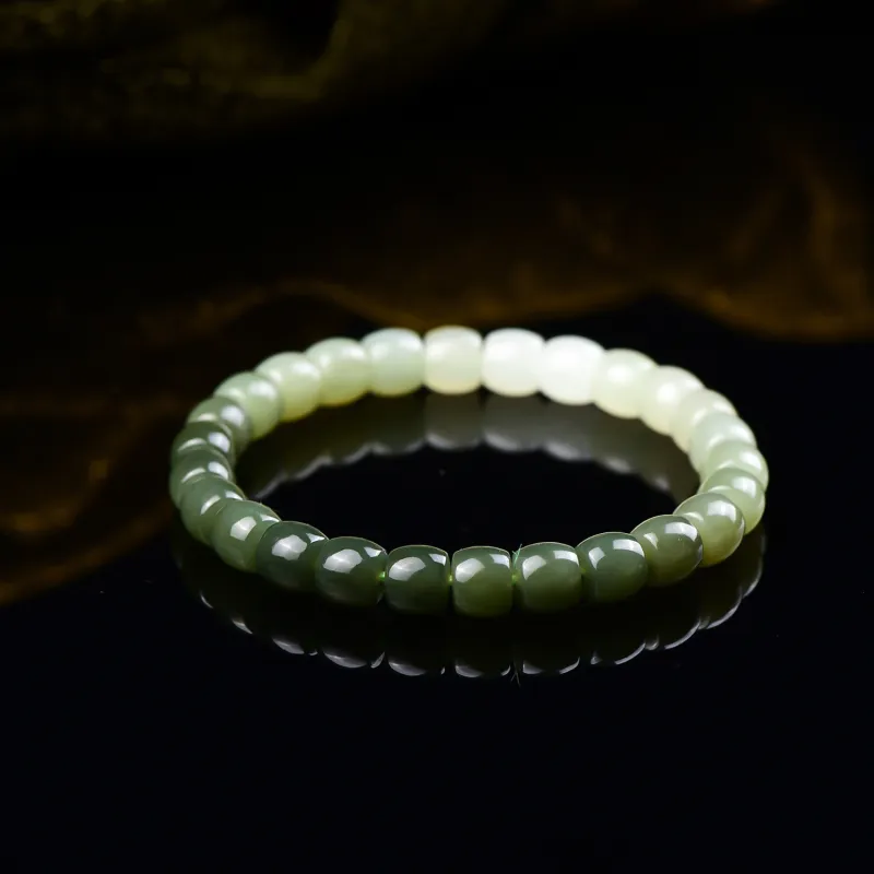 The Call Of The Heart Hetian Jade Bracelets Green Jade Unisex-3