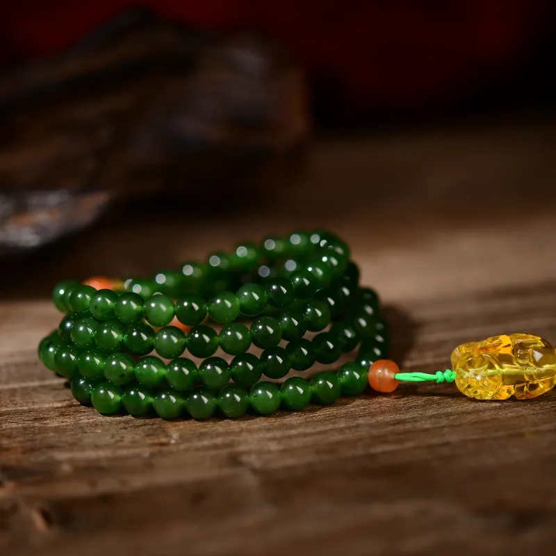 The Call Of The Heart Hetian Jade Bracelets Jasper Unisex-2
