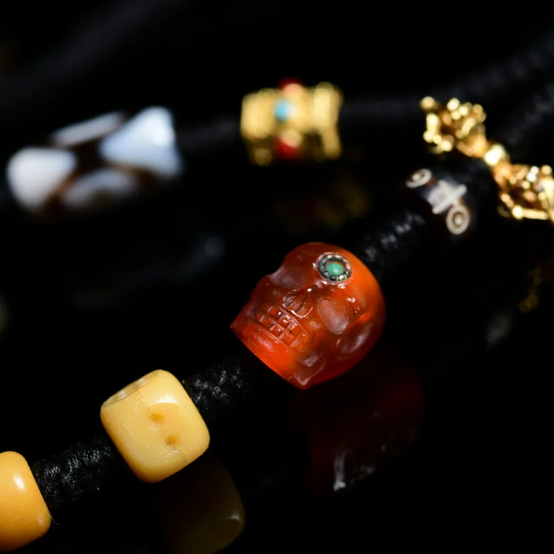 The Call Of The Heart Agate Jade Necklaces Unisex-10