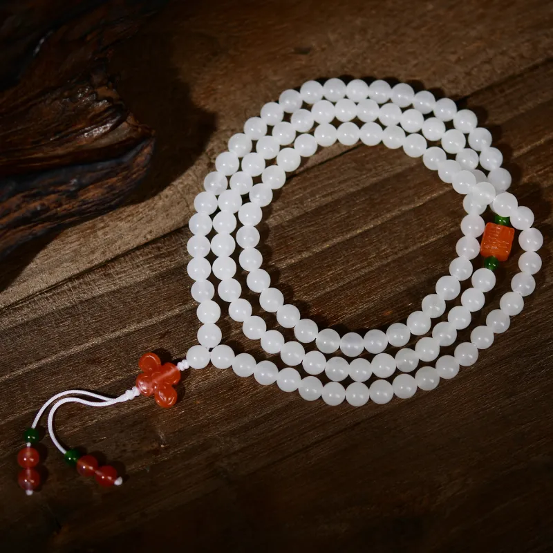 The Call Of The Heart Hetian Jade Bracelets White Jade Unisex-2