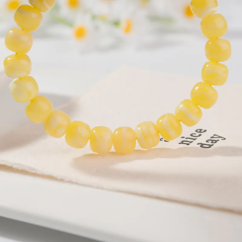 The Call Of The Heart Amber Beeswax Bracelets Unisex-5