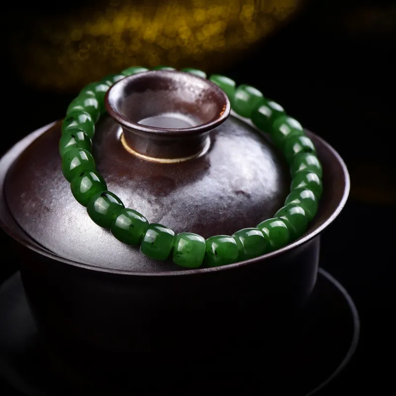 The Call Of The Heart Hetian Jade Bracelets Jasper Unisex-1