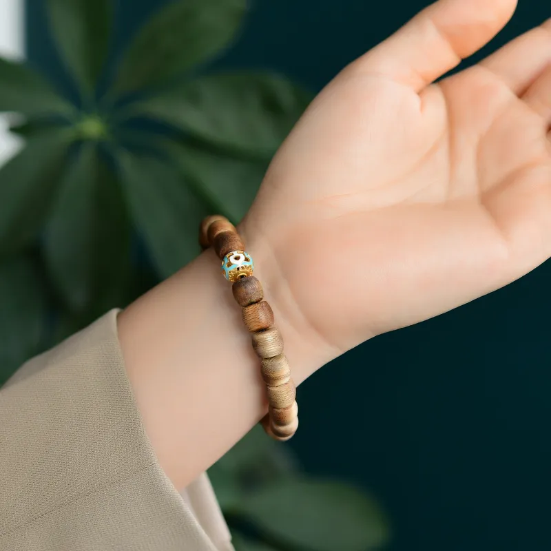 The Call Of The Heart Agarwood Precious Wood Bracelets Unisex-1