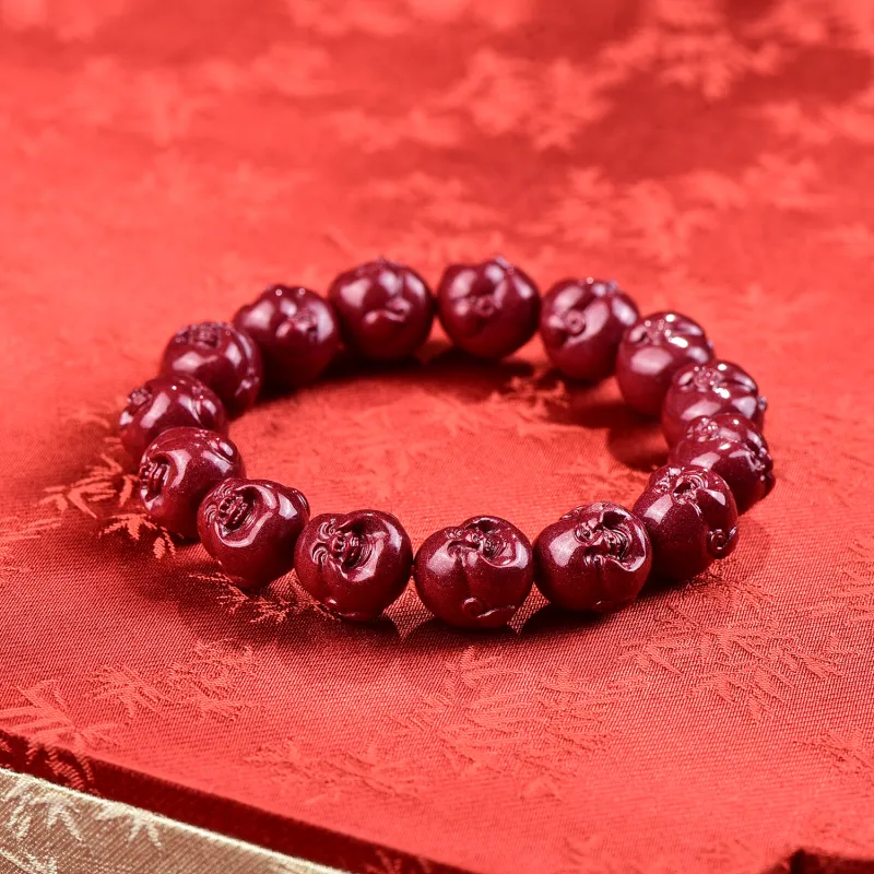 The Call Of The Heart Reconstructed Cinnabar Bracelets Unisex-3