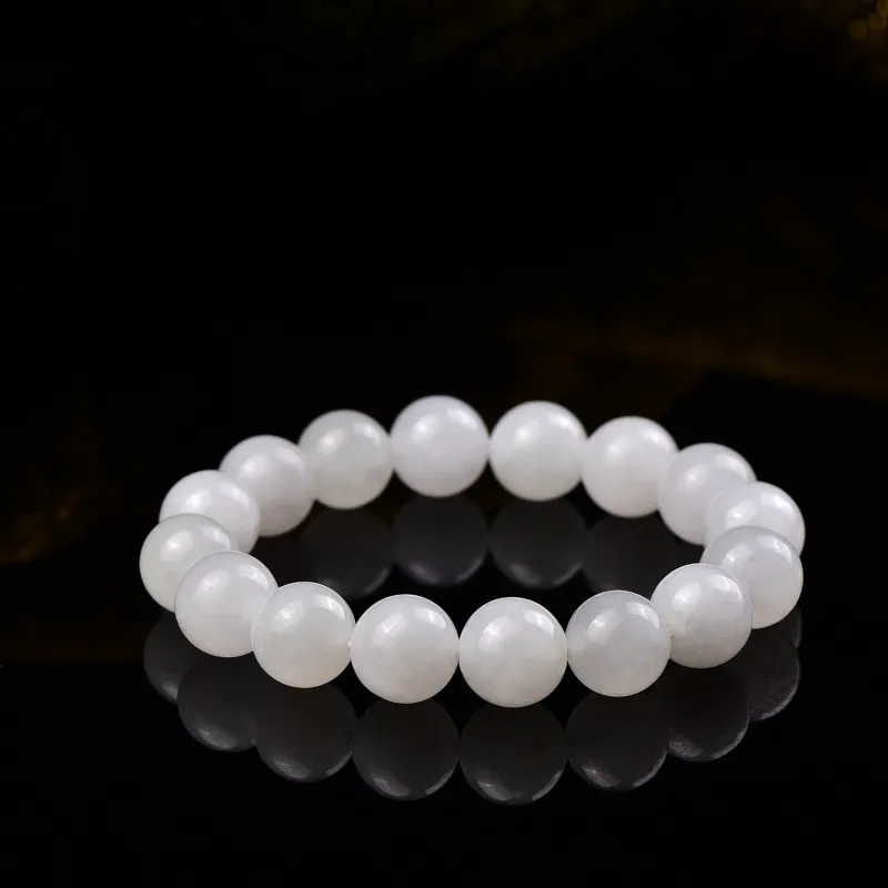 The Call Of The Heart Hetian Jade Bracelets White Jade Unisex-3