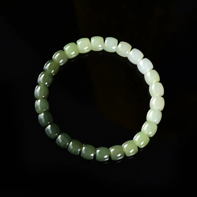 The Call Of The Heart Hetian Jade Bracelets Green Jade Unisex-2
