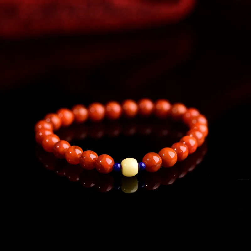 The Call Of The Heart Southern Red Agate Jade Bracelets Unisex-1