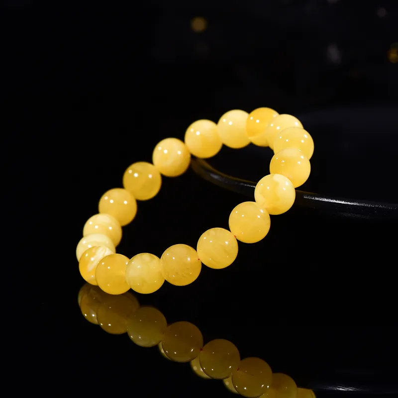 The Call Of The Heart Amber Beeswax Bracelets Unisex-3