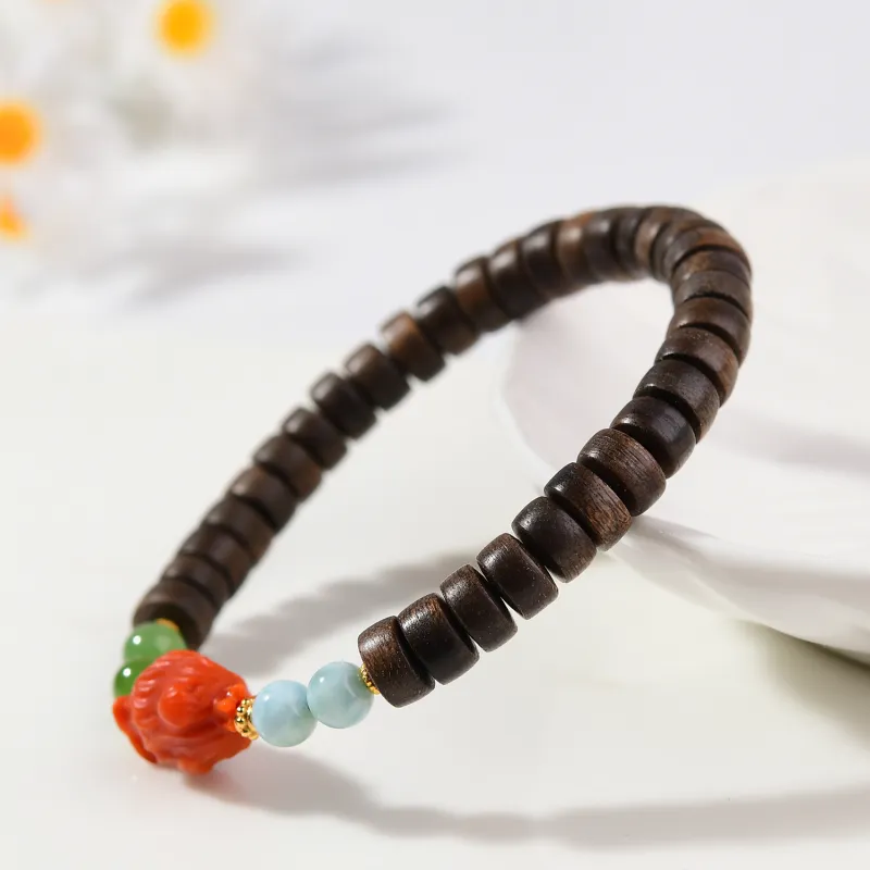 The Call Of The Heart Agarwood Bracelets Unisex-5
