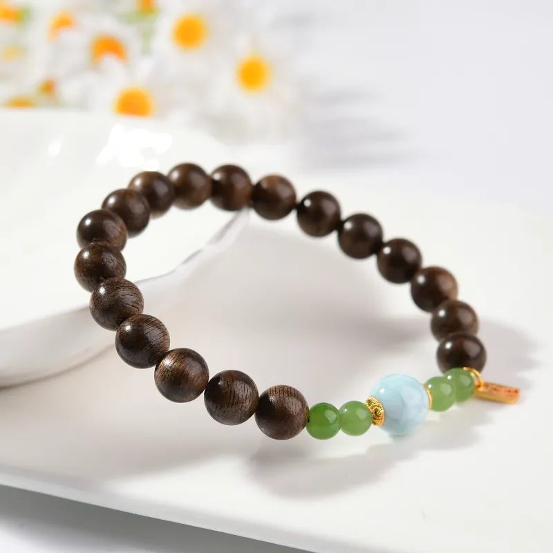 The Call Of The Heart Agarwood Bracelets Unisex-2