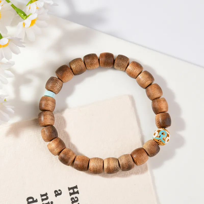 The Call Of The Heart Agarwood Precious Wood Bracelets Unisex-5