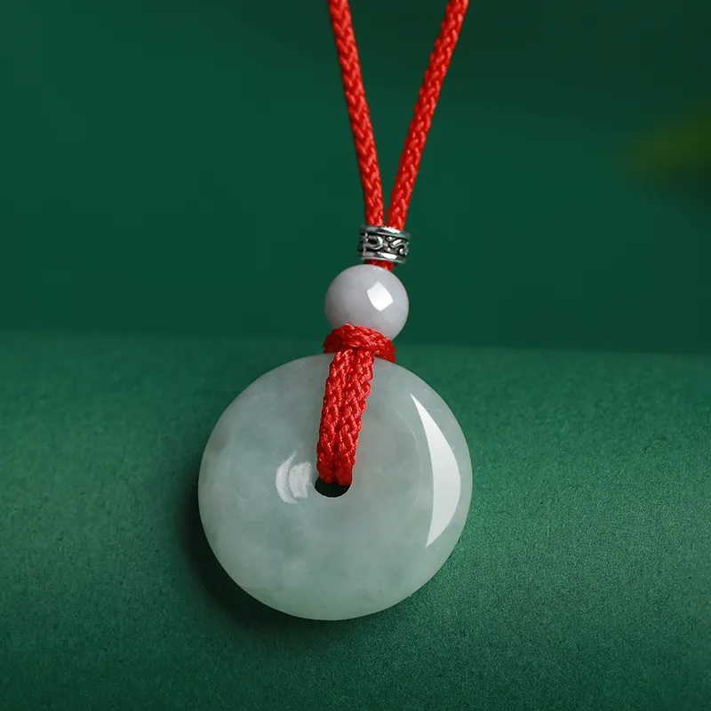 The Call Of The Heart Bean Type Jadeite Necklaces Unisex-8