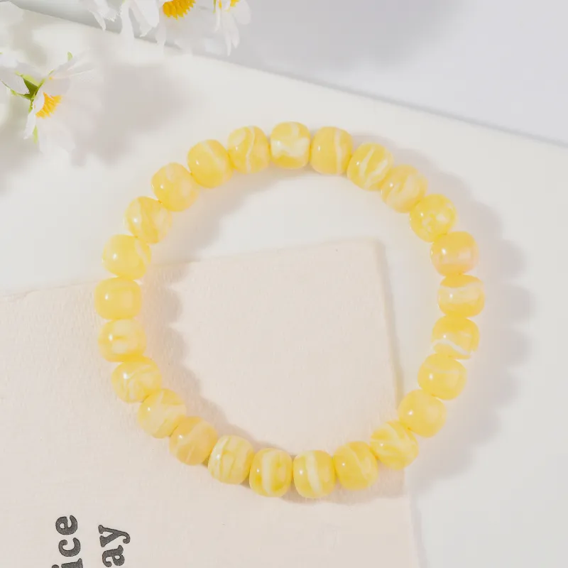The Call Of The Heart Amber Beeswax Bracelets Unisex-6