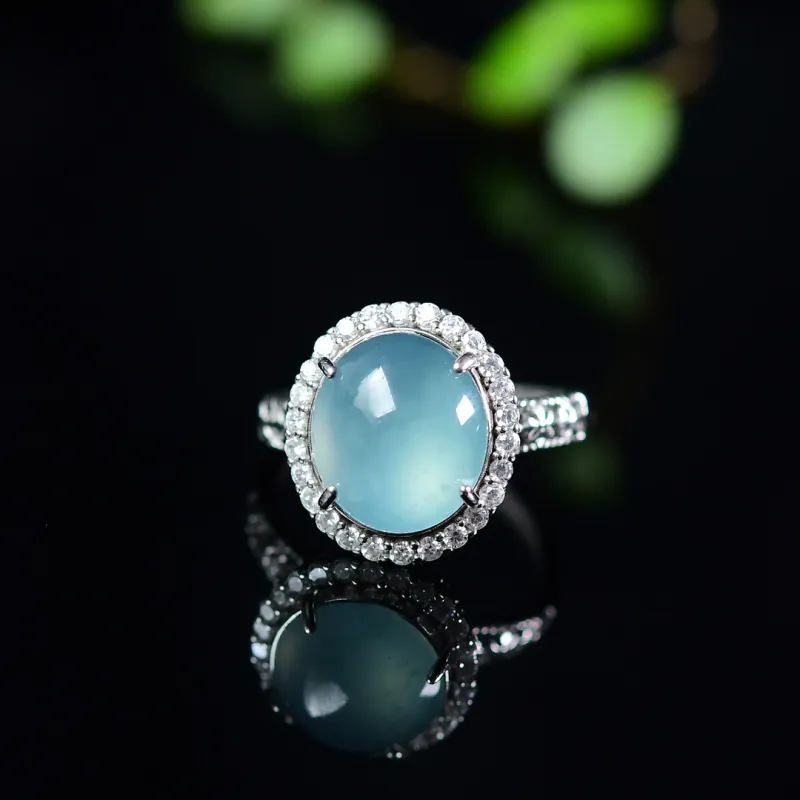The Call Of The Heart Ice Glutinous Jadeite Rings Unisex-2