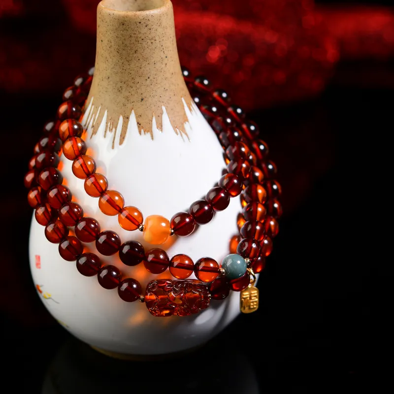 The Call Of The Heart Amber Beeswax Bracelets Unisex-2
