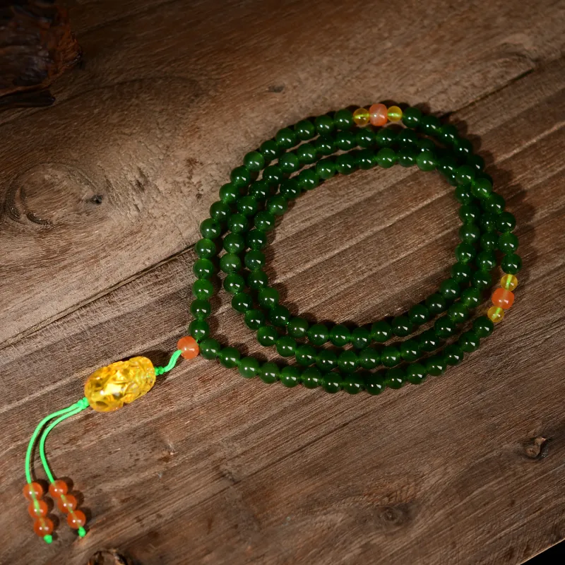 The Call Of The Heart Hetian Jade Bracelets Jasper Unisex-6