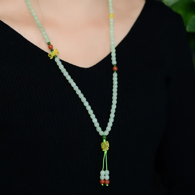 The Call Of The Heart Hetian Jade Bracelets Green Jade Unisex-4