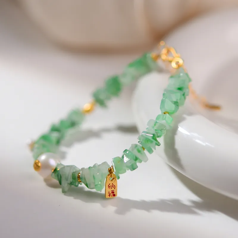 The Call Of The Heart Ice Glutinous Jadeite Bracelets Unisex-4