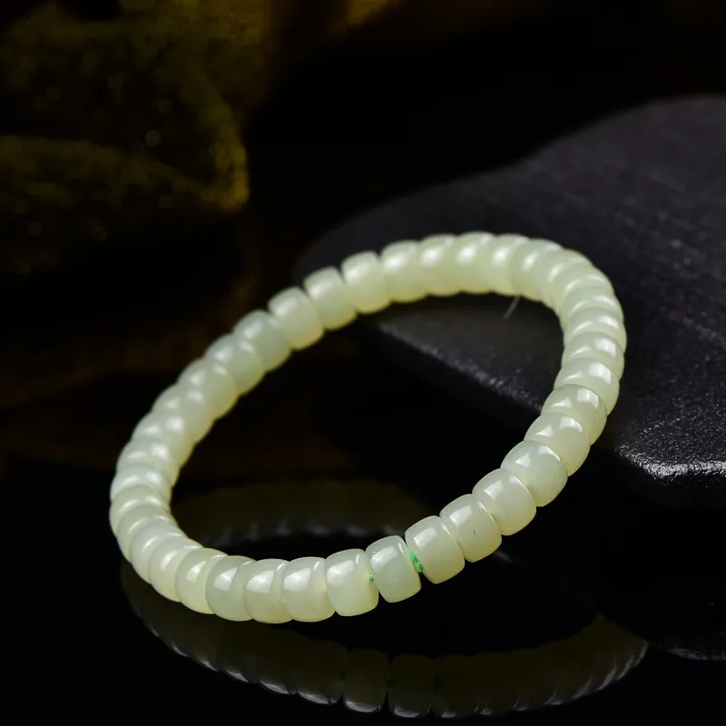 The Call Of The Heart Hetian Jade Bracelets Green Jade Unisex-4
