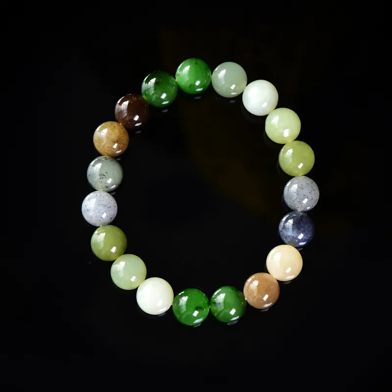 The Call Of The Heart Hetian Jade Bracelets Green Jade Unisex-2