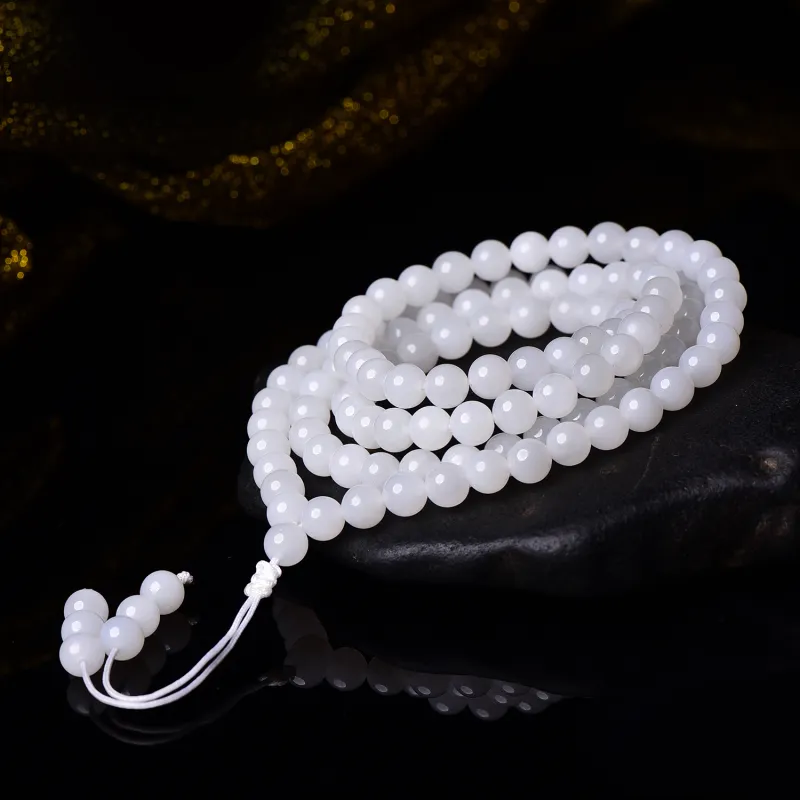 The Call Of The Heart Bracelets White Jade Unisex-5