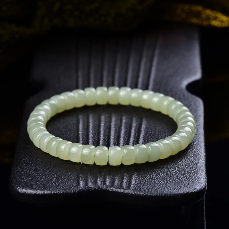 The Call Of The Heart Hetian Jade Bracelets Green Jade Unisex-5