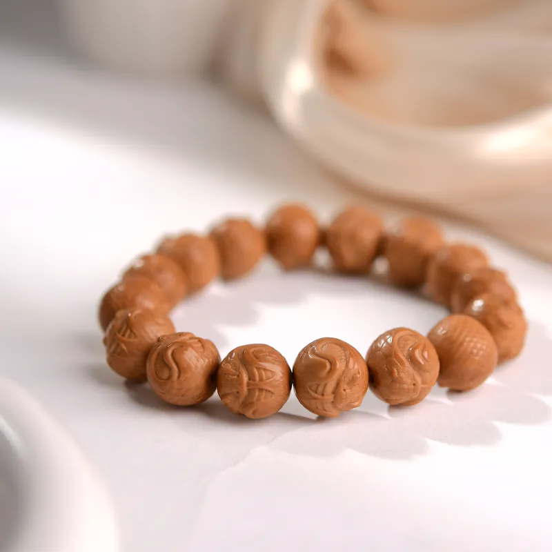 The Call Of The Heart Monkey Head Walnut Bracelets Unisex-3