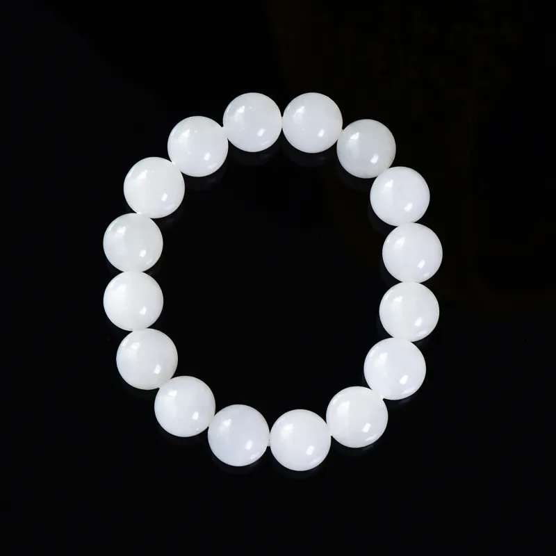 The Call Of The Heart Hetian Jade Bracelets White Jade Unisex-1
