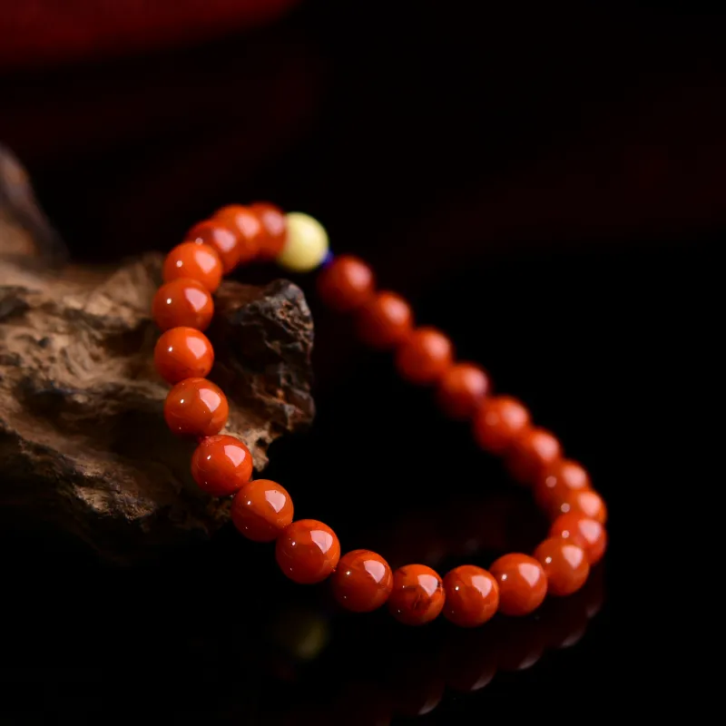 The Call Of The Heart Southern Red Agate Jade Bracelets Unisex-3