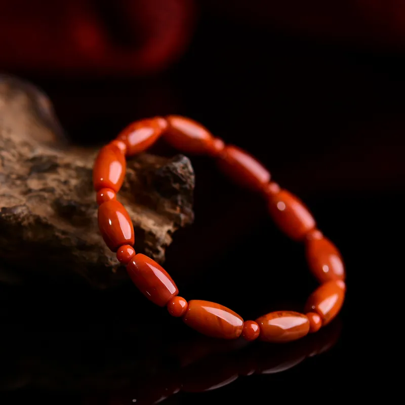 The Call Of The Heart Southern Red Agate Fine Jade Bracelets Unisex-4