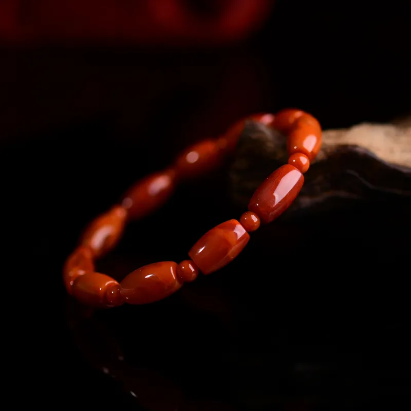 The Call Of The Heart Southern Red Agate Fine Jade Bracelets Unisex-3